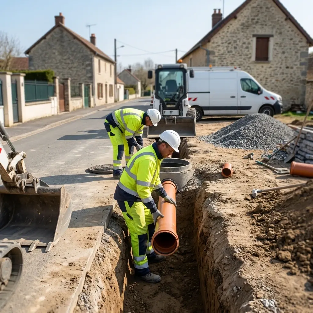 Raccordement au tout à l'égout Montchauvet (78790)