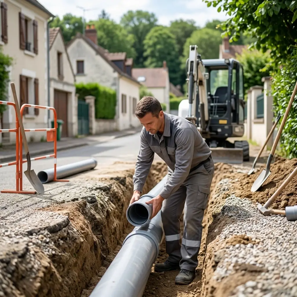 Raccordement au tout à l'égout Rosay (78790)