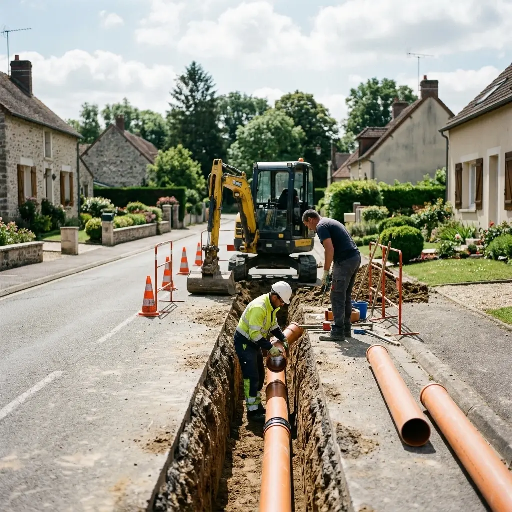 Raccordement au tout à l'égout Civry-la-Forêt (78910)