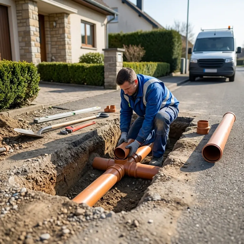 Raccordement au tout à l'égout Flexanville (78910)