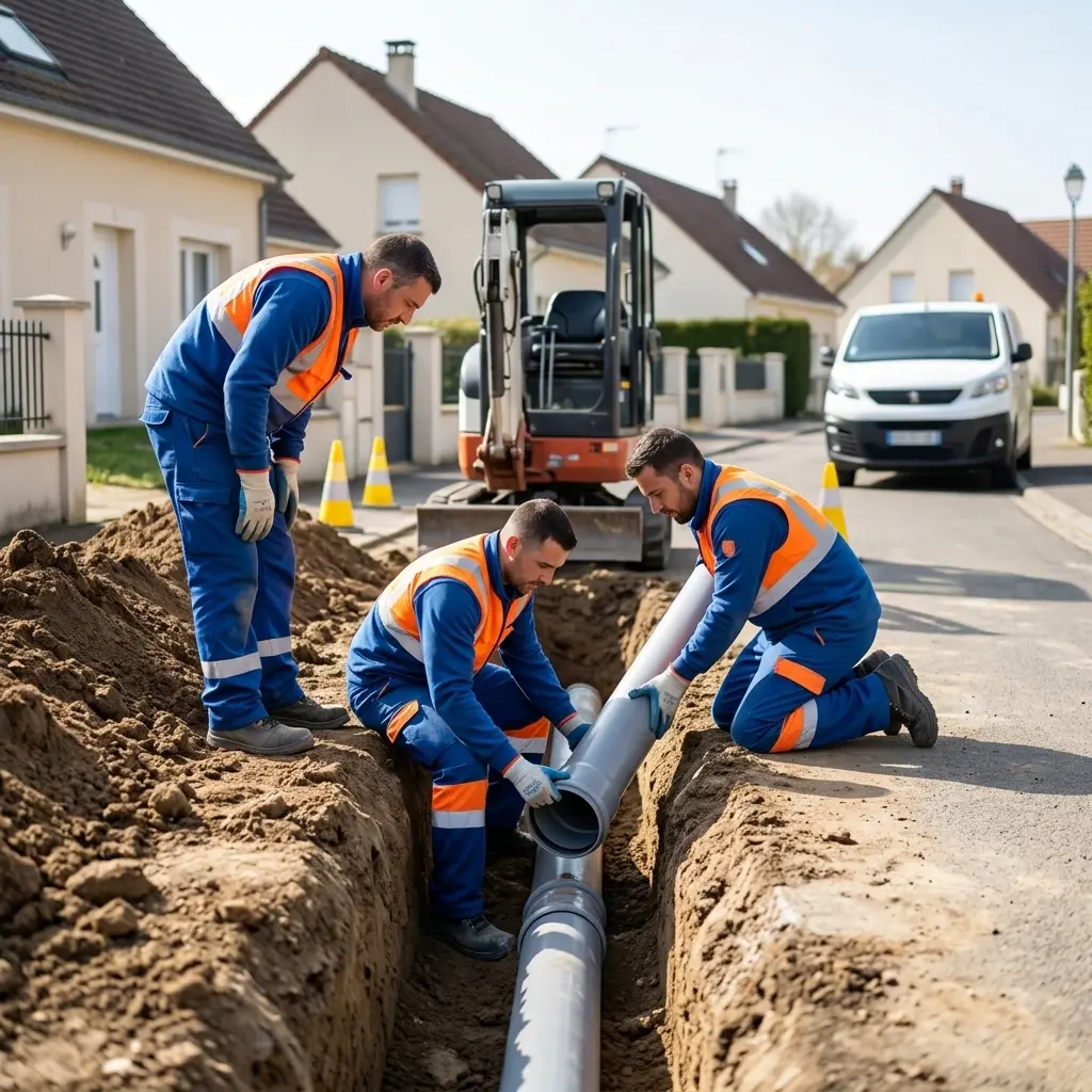Raccordement au tout à l'égout Goussonville (78930)