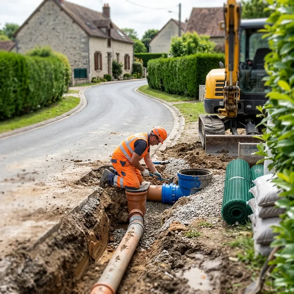 Raccordement au tout à l'égout Gambais (78950)