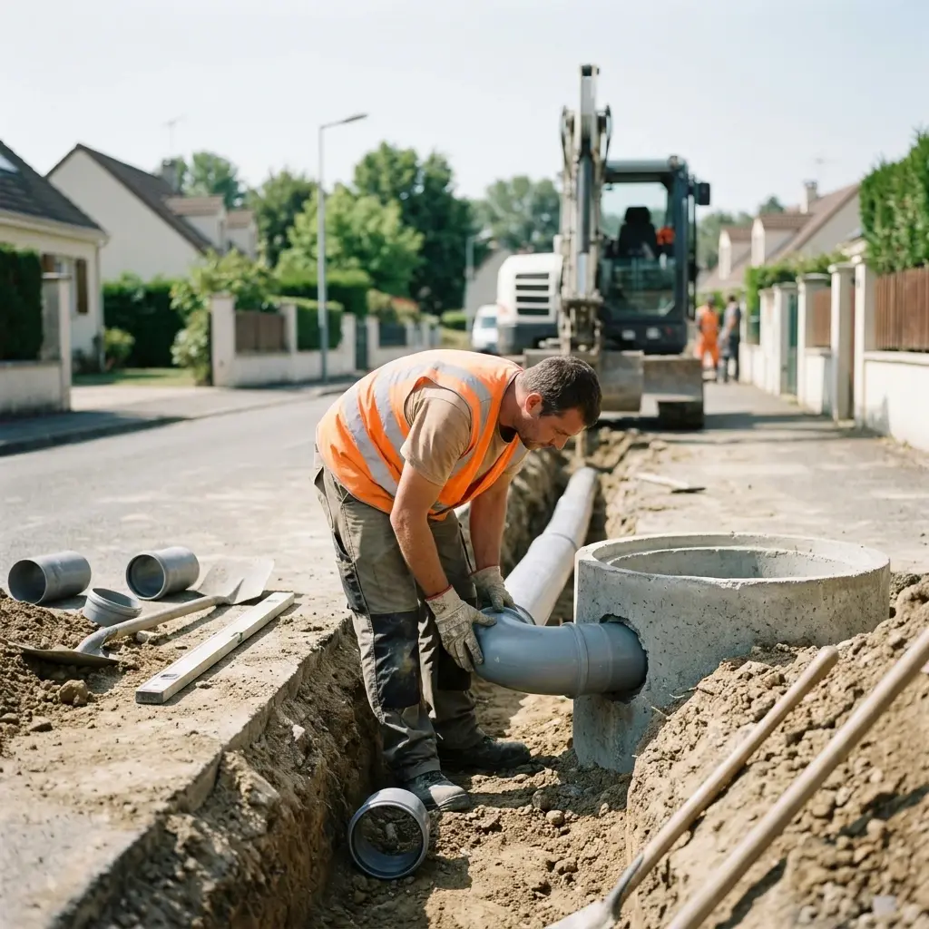Raccordement au tout à l'égout Mézières-sur-Seine (78970)