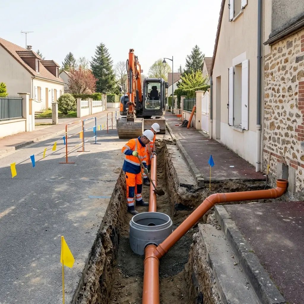 Raccordement au tout à l'égout Longnes (78980)