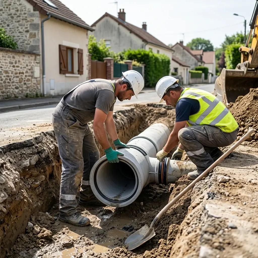Raccordement au tout à l'égout Neauphlette (78980)