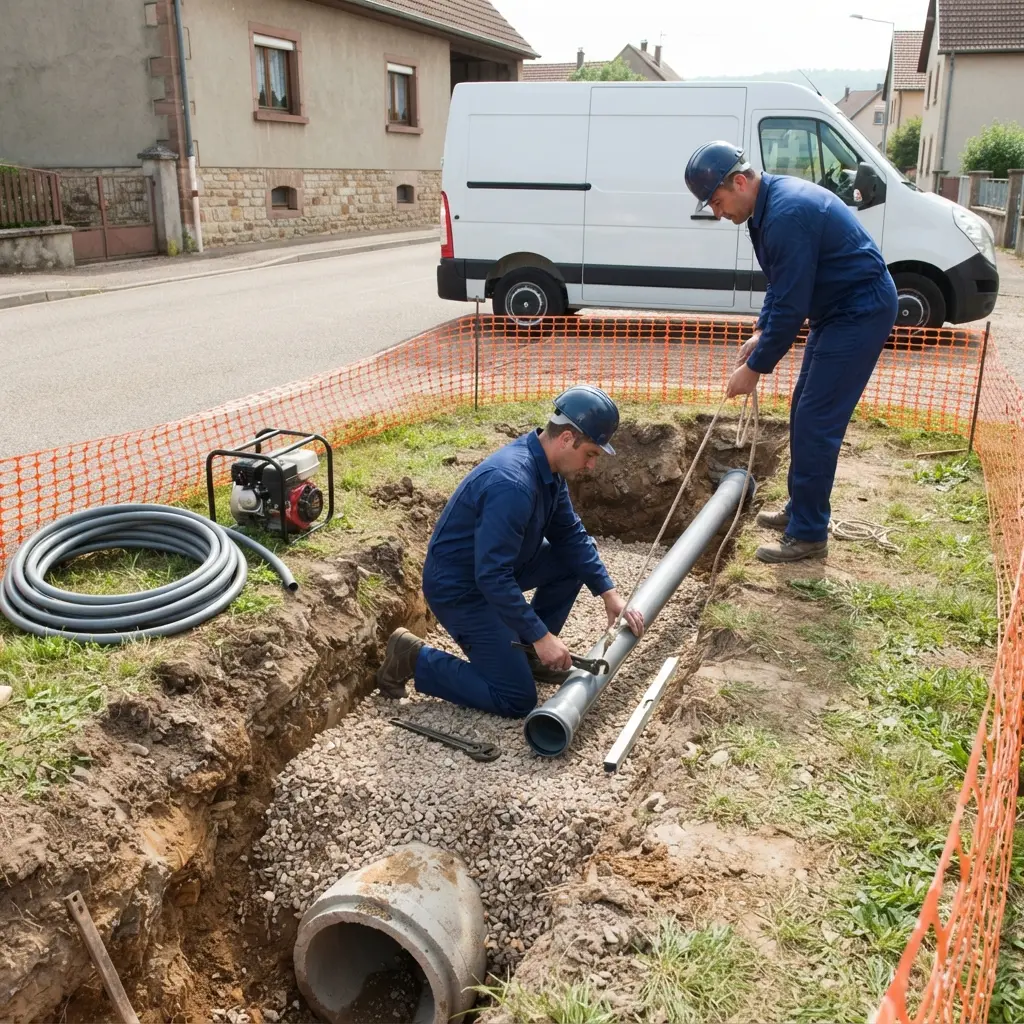 Raccordement au tout à l'égout Chantraine (88000)