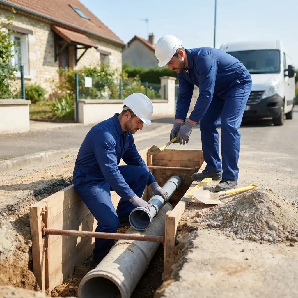 Raccordement au tout à l'égout Étival-Clairefontaine (88480)