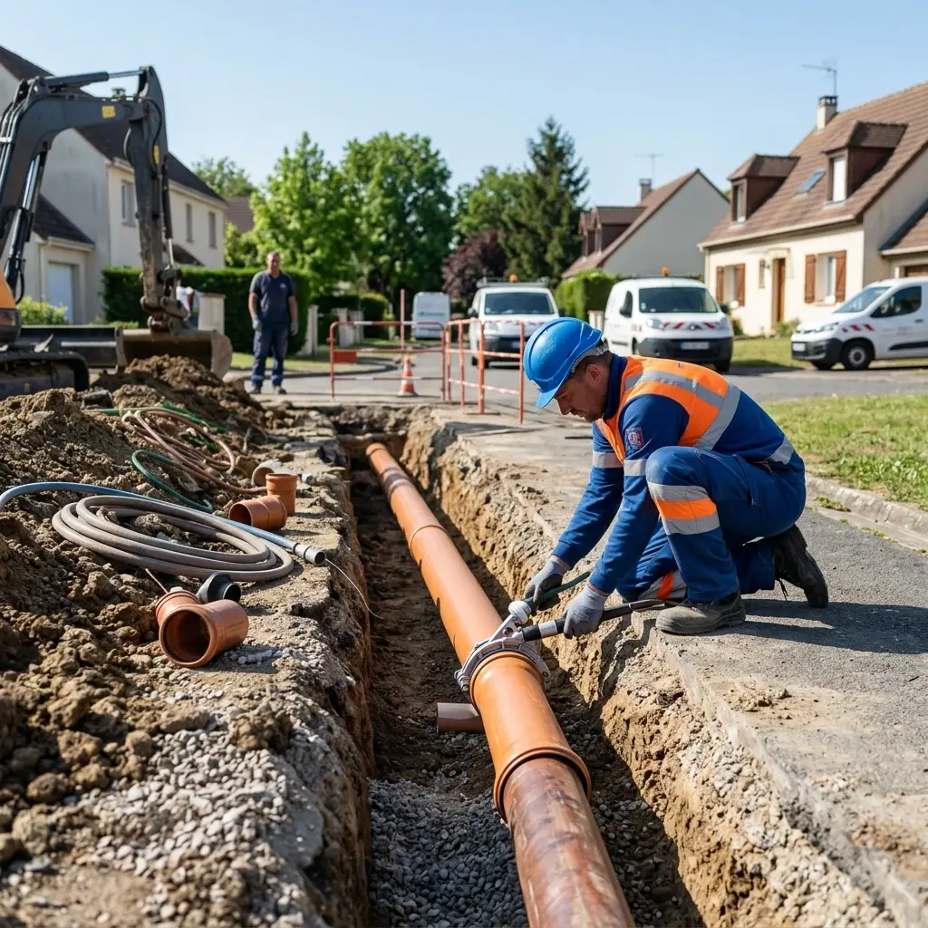 Raccordement au tout à l'égout Bondoufle (91070)