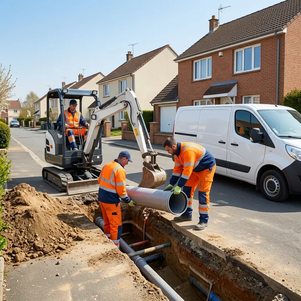 Raccordement au tout à l'égout Lisses (91090)