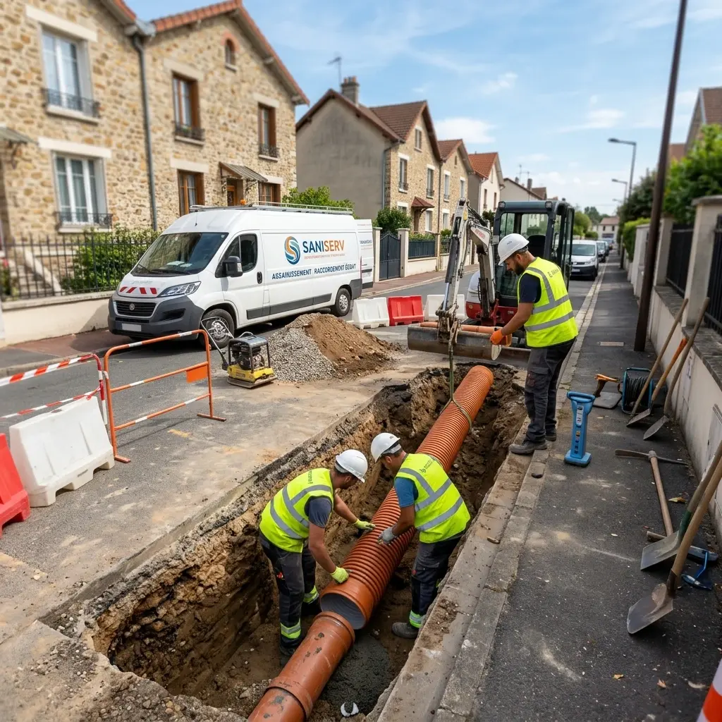 Comment se déroule le raccordement à Saint-Germain-lès-Corbeil ?