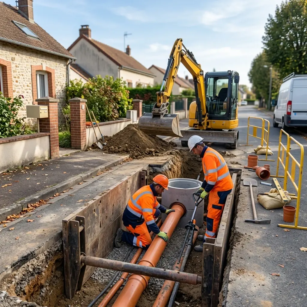 Raccordement au tout à l'égout Tigery (91250)