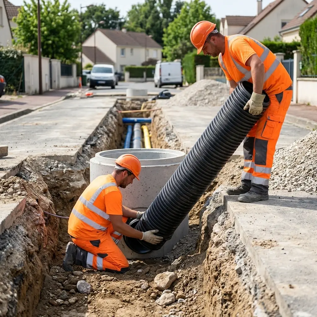 Techniques professionnelles de branchement au collecteur