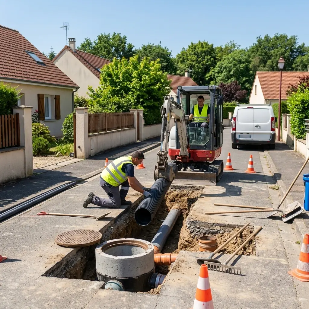 Raccordement au tout à l'égout Saint-Pierre-du-Perray (91280)
