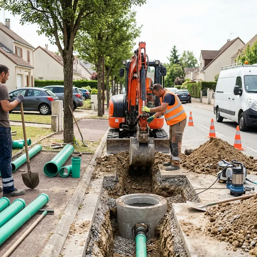 Raccordement au tout à l'égout Longpont-sur-Orge (91310)