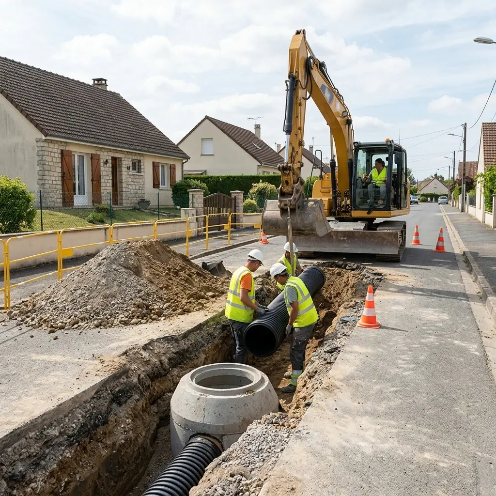 Raccordement au tout à l'égout Montlhéry (91310)