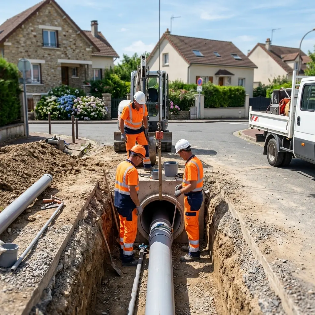 Raccordement au tout à l'égout Yerres (91330)
