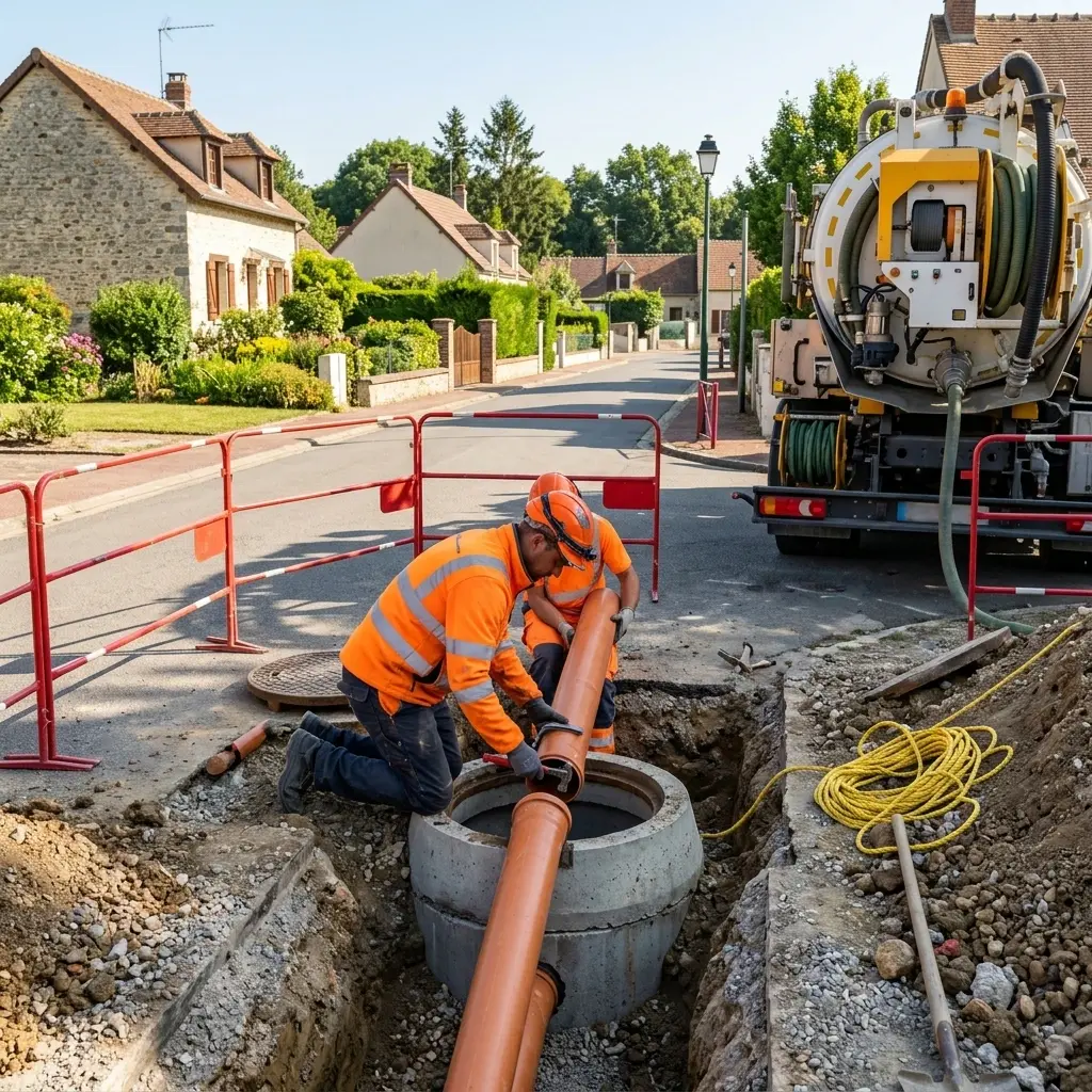 Raccordement au tout à l'égout Corbreuse (91410)