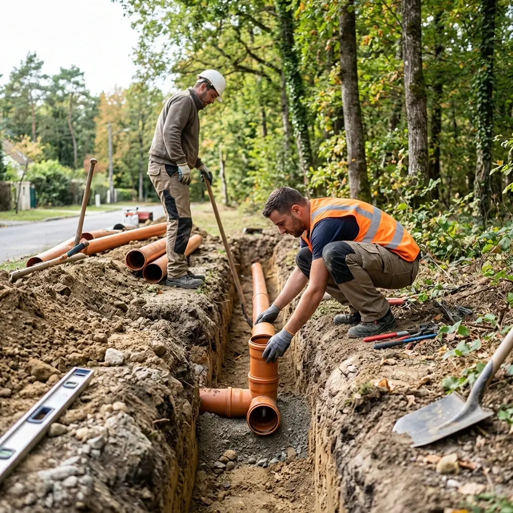 Raccordement au tout à l'égout Forêt-le-Roi (91410)