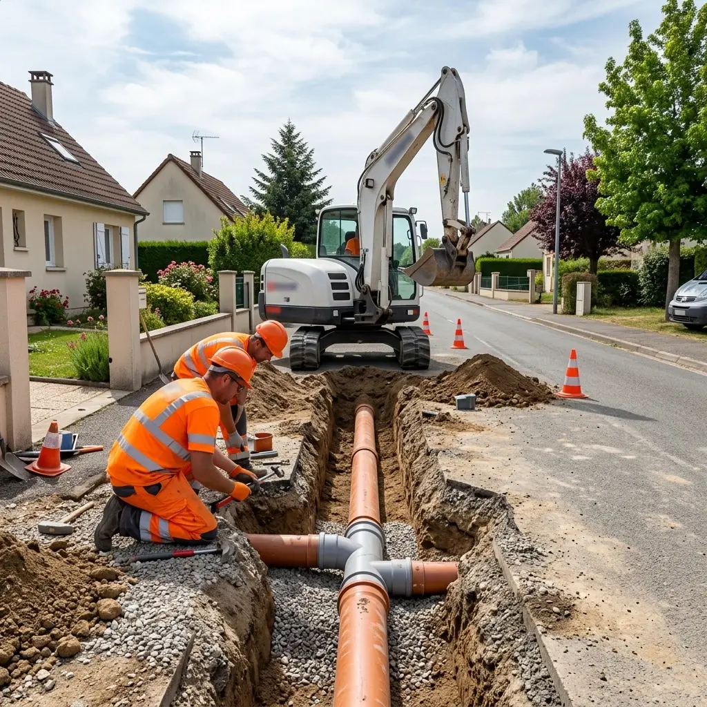 Raccordement au tout à l'égout Les Granges-le-Roi (91410)