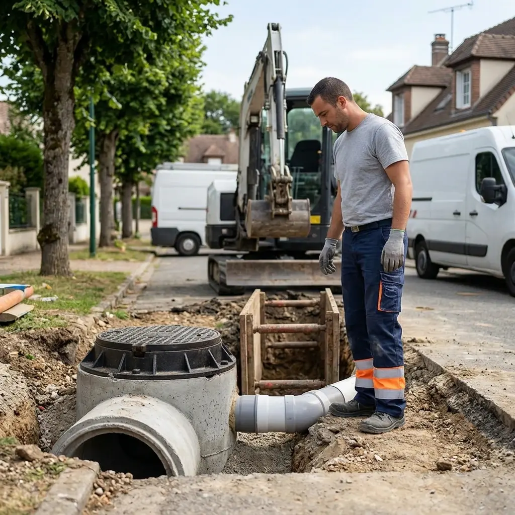 Raccordement au tout à l'égout Étiolles (91450)