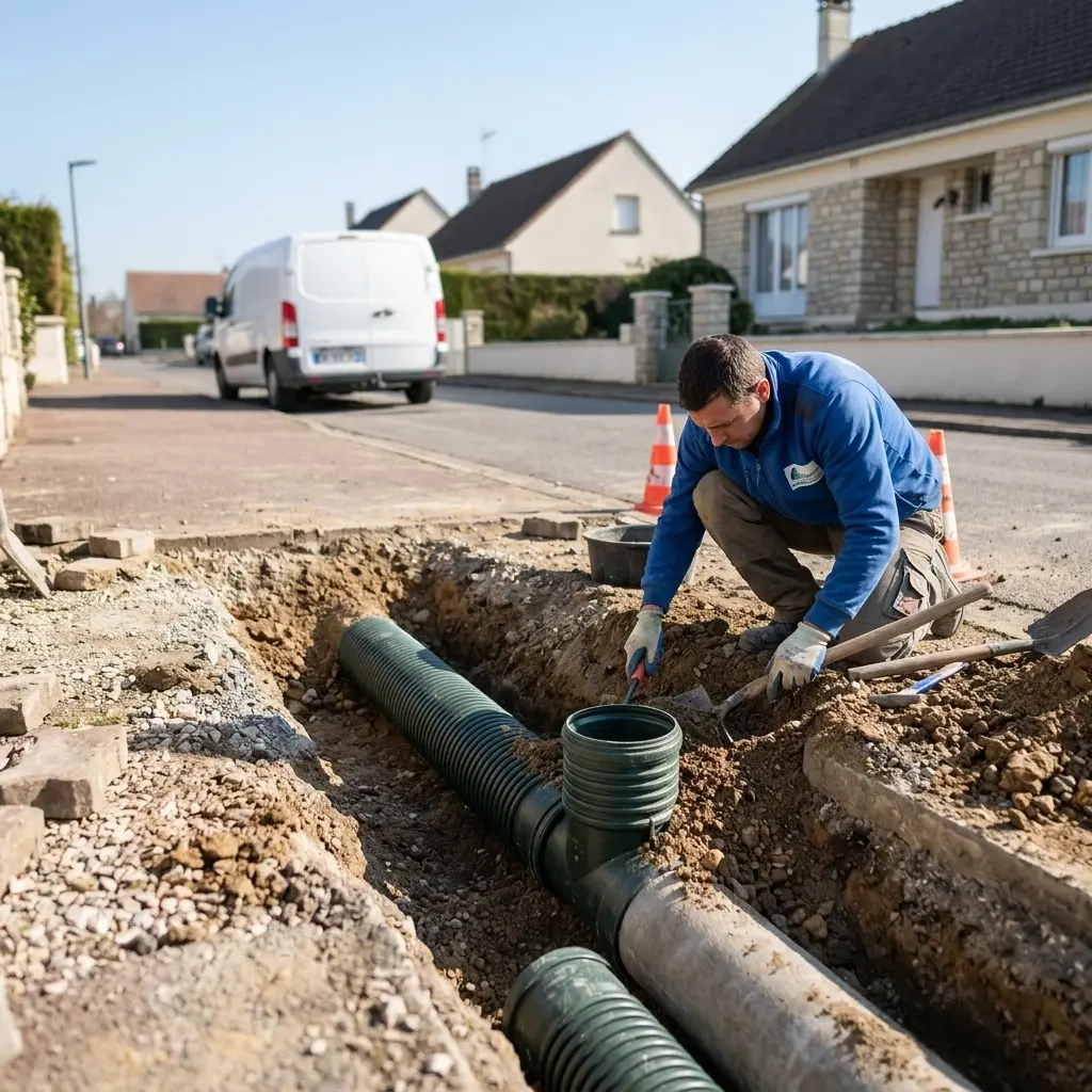 Raccordement au tout à l'égout Angervilliers (91470)