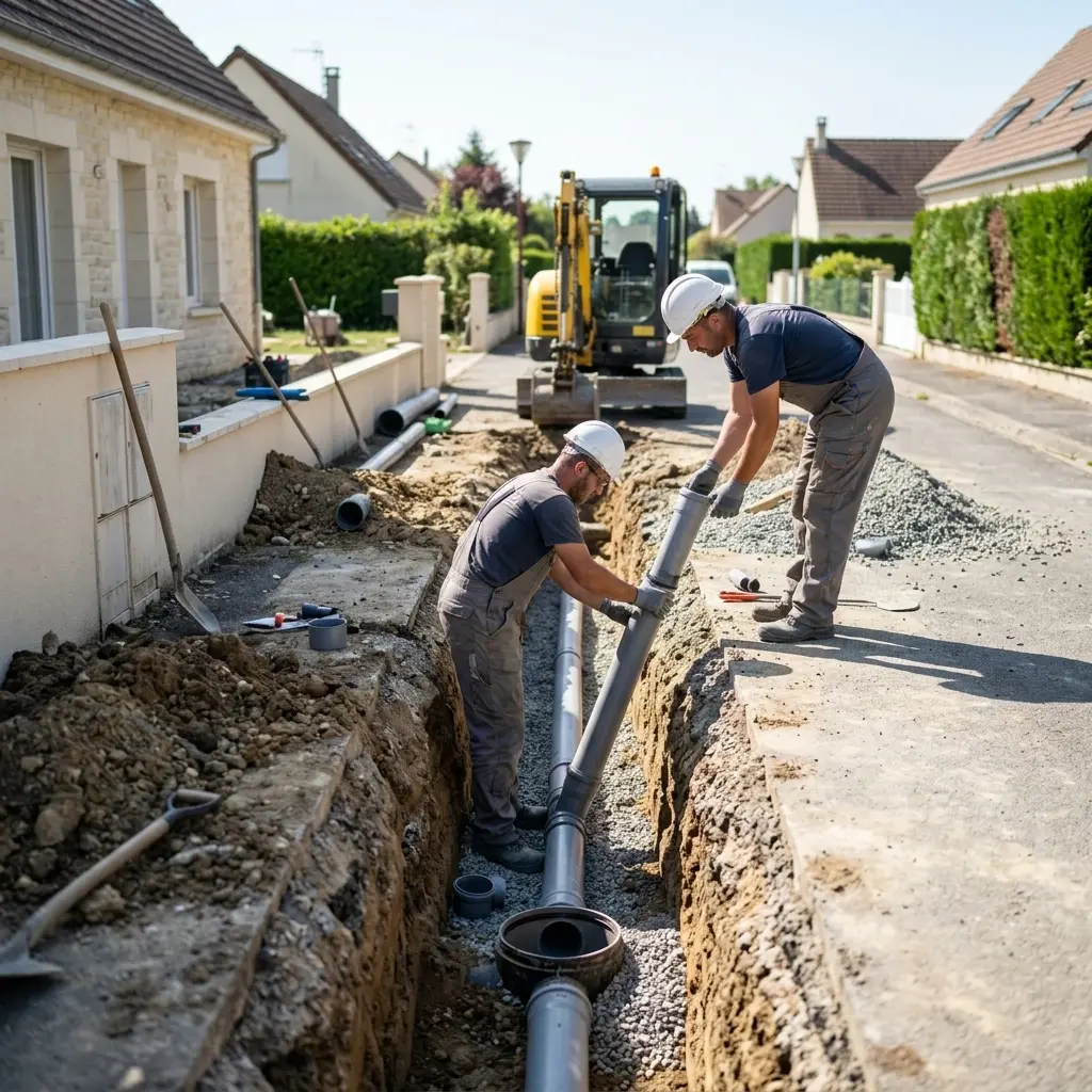 Raccordement au tout à l'égout Limours (91470)