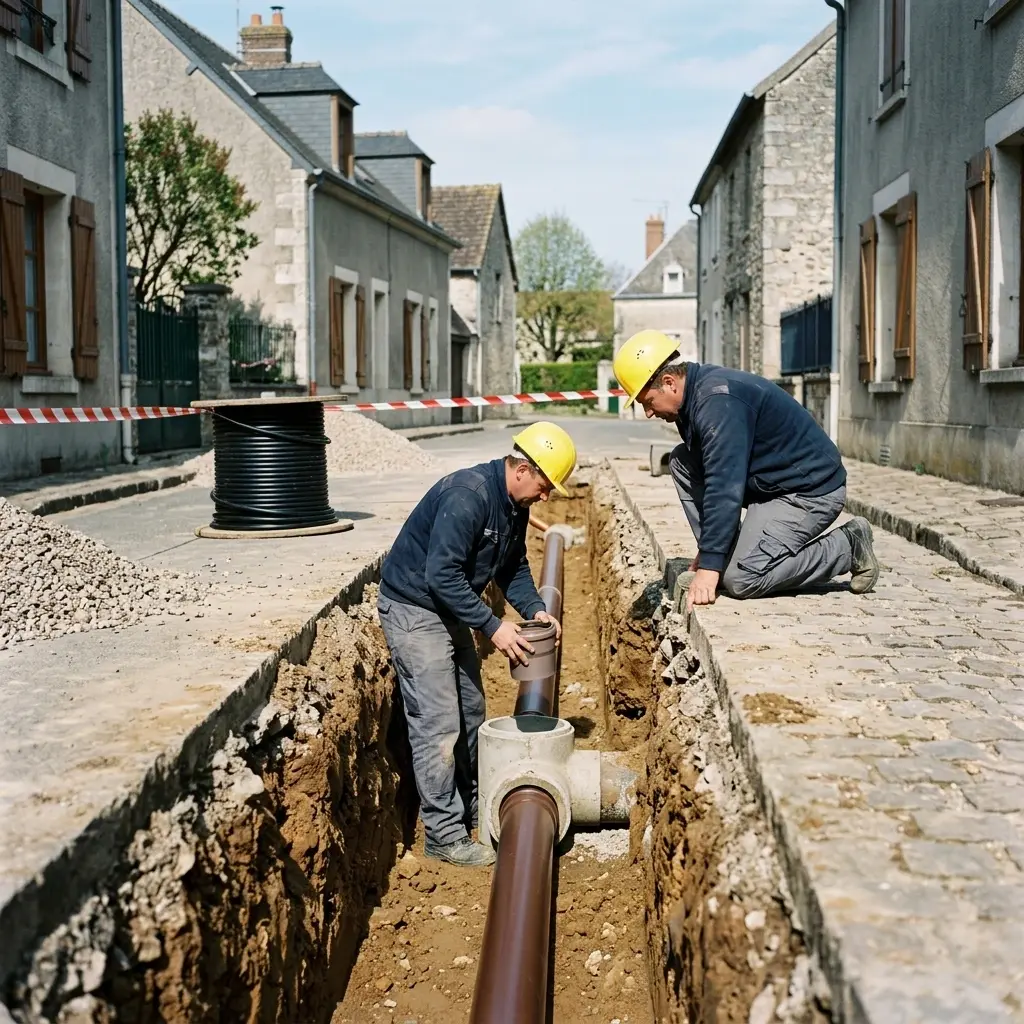 Comment se déroule le raccordement à Courances ?