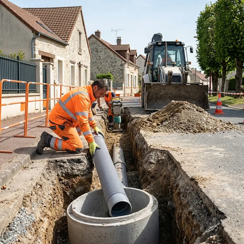 Raccordement au tout à l'égout Dannemois (91490)