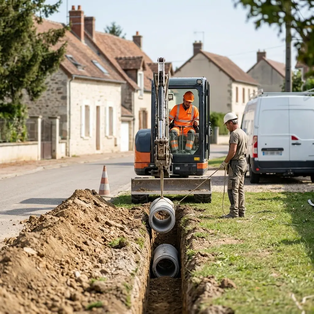 Raccordement au tout à l'égout Milly-la-Forêt (91490)