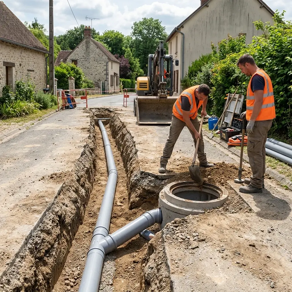Raccordement au tout à l'égout Oncy-sur-École (91490)