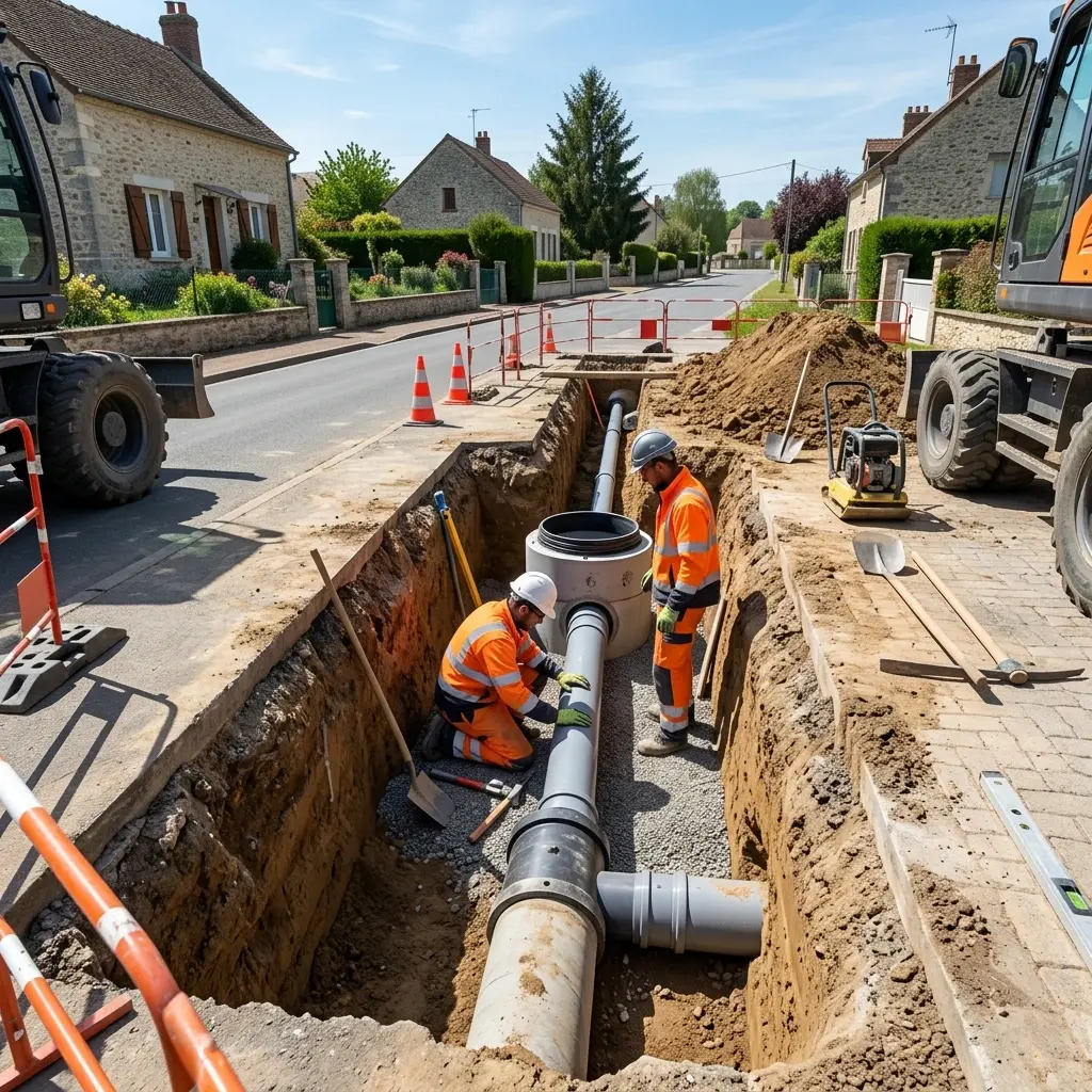 Raccordement au tout à l'égout Janville-sur-Juine (91510)