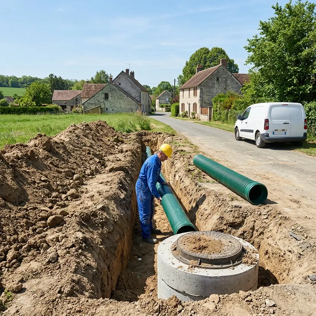 Raccordement au tout à l'égout Le Val-Saint-Germain (91530)