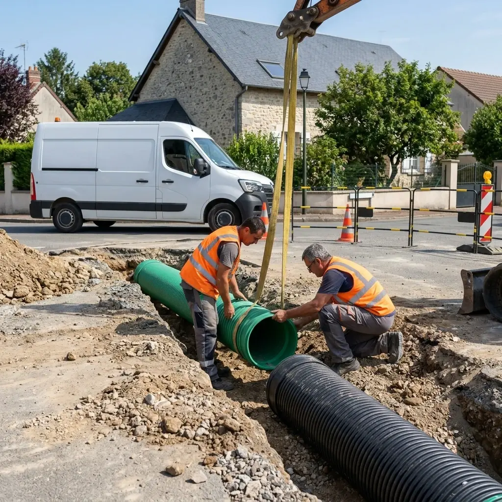 Raccordement au tout à l'égout Écharcon (91540)