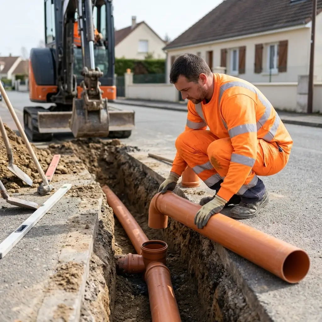 Raccordement au tout à l'égout Mennecy (91540)