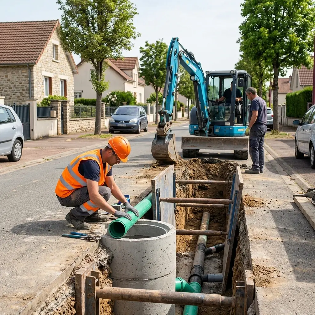 Raccordement au tout à l'égout Paray-Vieille-Poste (91550)