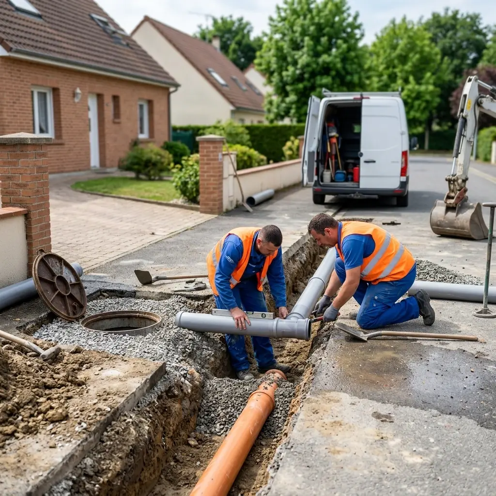 Raccordement au tout à l'égout Crosne (91560)