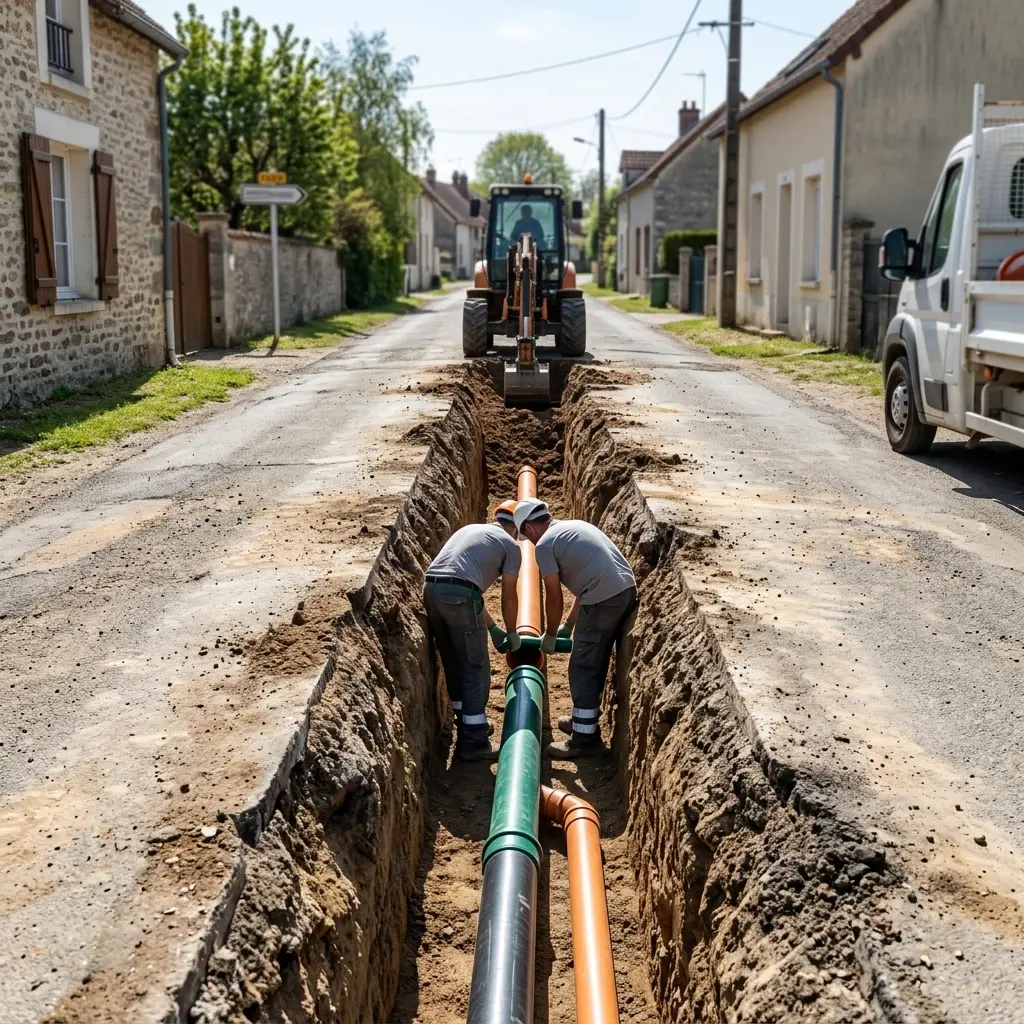 Notre méthode pour le raccordement au tout à l'égout