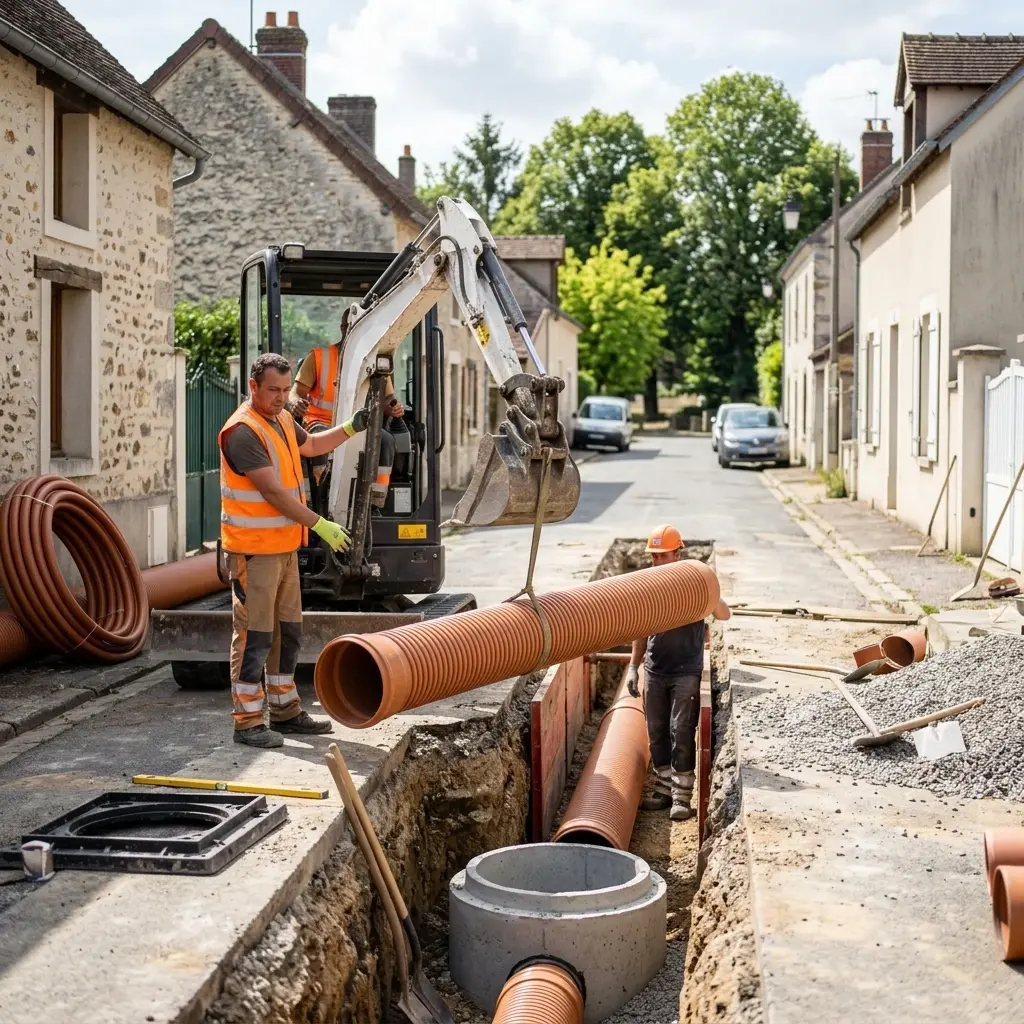 Raccordement au tout à l'égout Villeconin (91580)