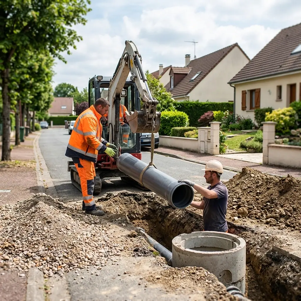 Raccordement au tout à l'égout Boissy-le-Cutté (91590)