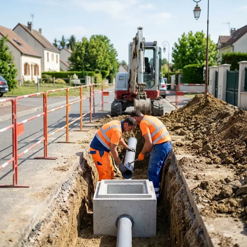 Raccordement au tout à l'égout Cheptainville (91630)