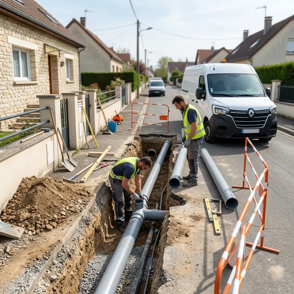 Comment se déroule le raccordement à Leudeville ?