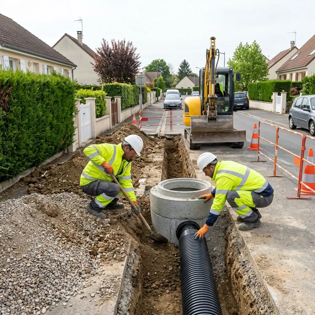 Raccordement au tout à l'égout Leudeville (91630)