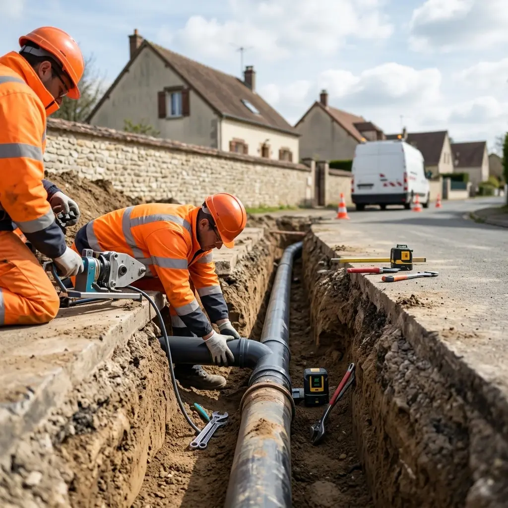 Raccordement au tout à l'égout Marolles-en-Hurepoix (91630)