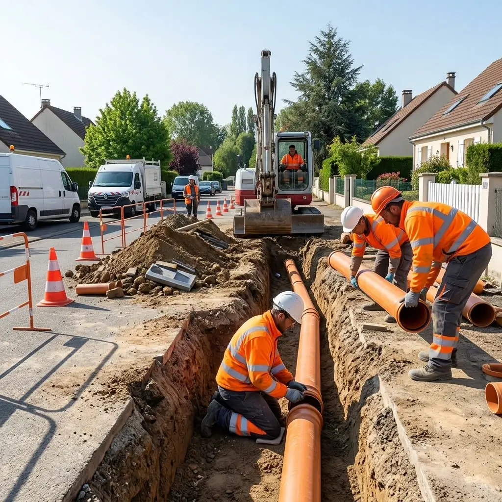 Raccordement au tout à l'égout Briis-sous-Forges (91640)