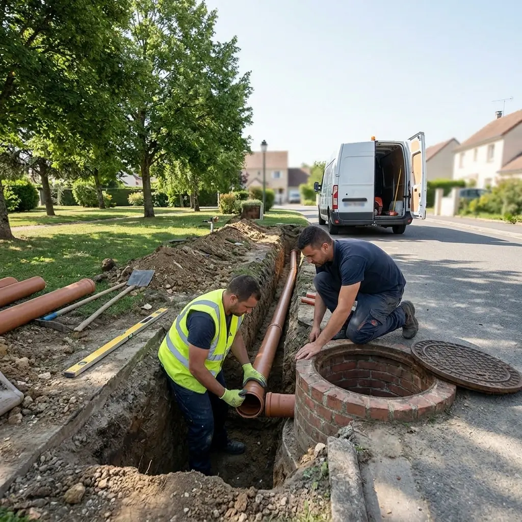 Raccordement au tout à l'égout Janvry (91640)
