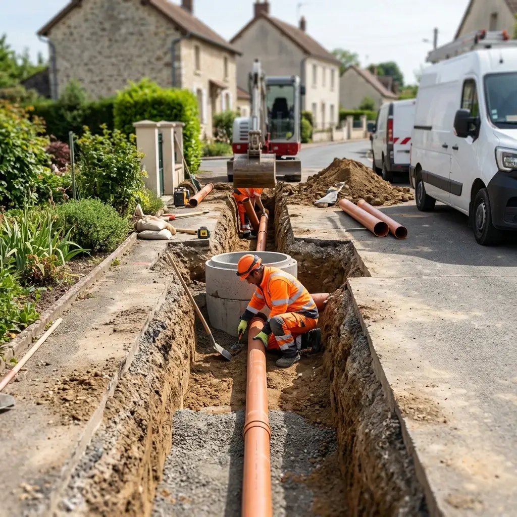 Raccordement au tout à l'égout Vaugrigneuse (91640)