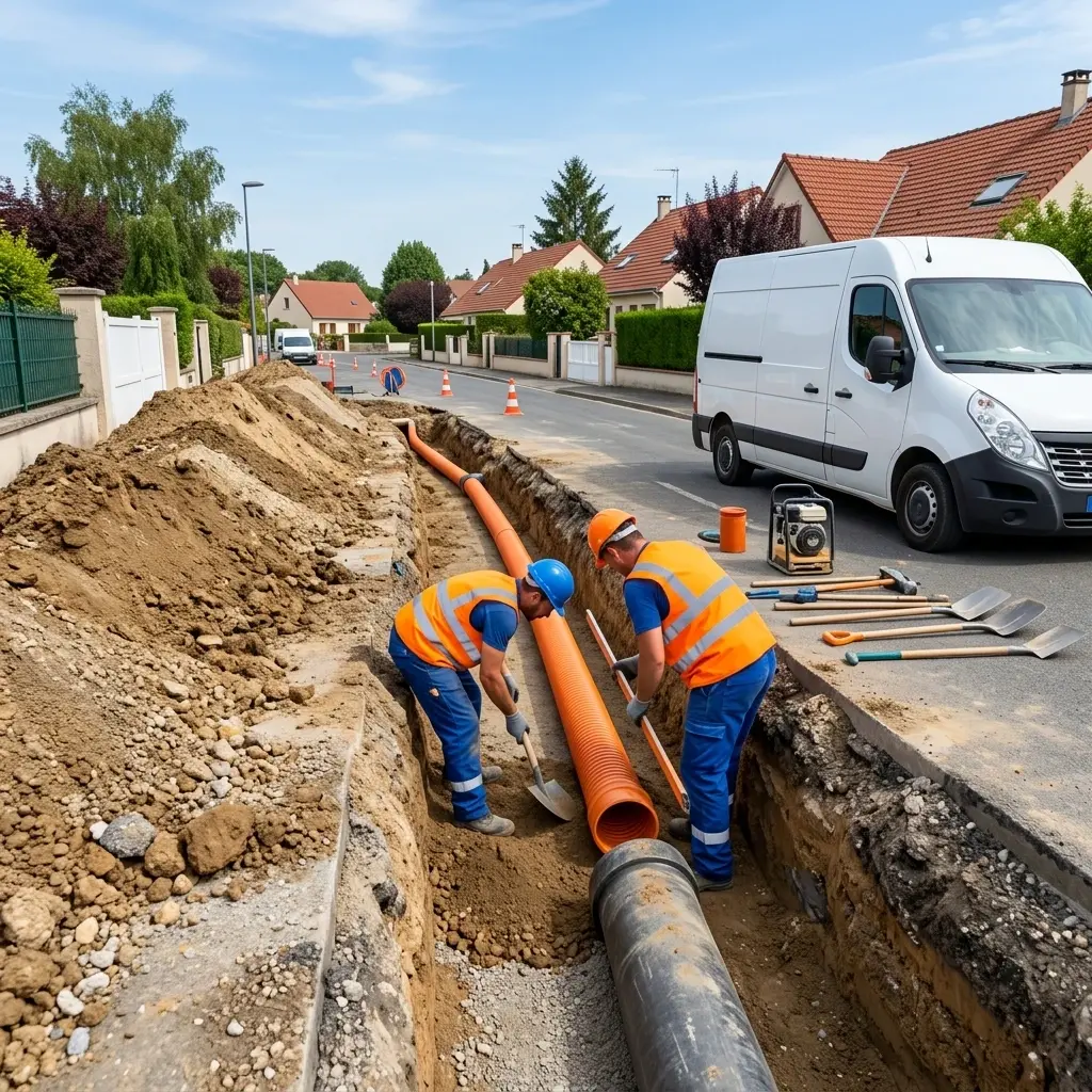 Raccordement au tout à l'égout Breuillet (91650)