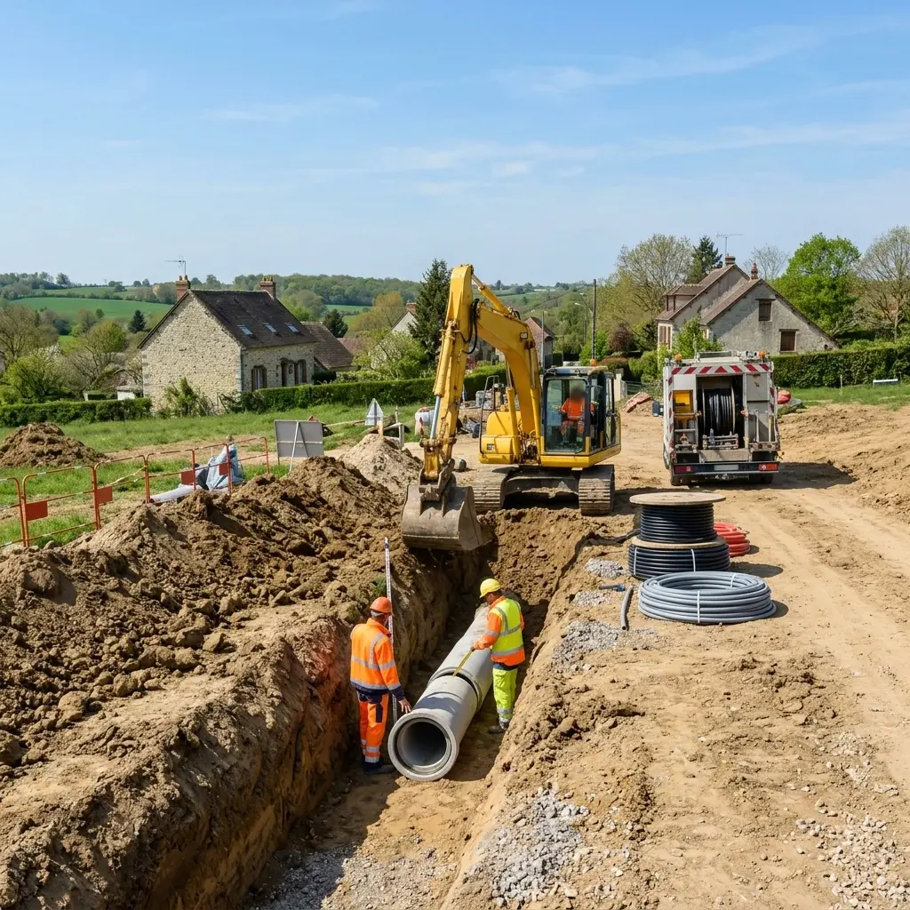 Raccordement au tout à l'égout Saint-Yon (91650)