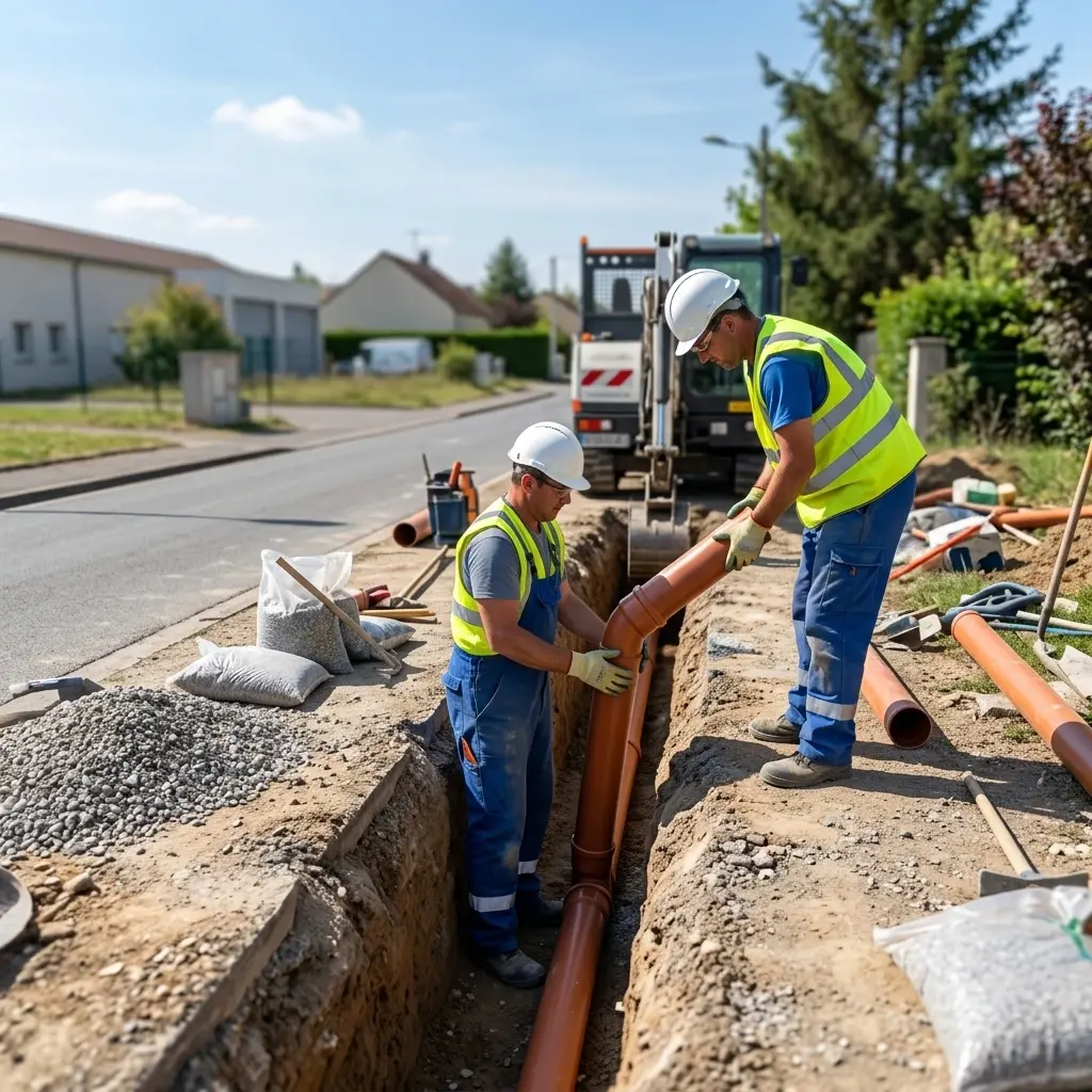 Raccordement au tout à l'égout Angerville (91670)