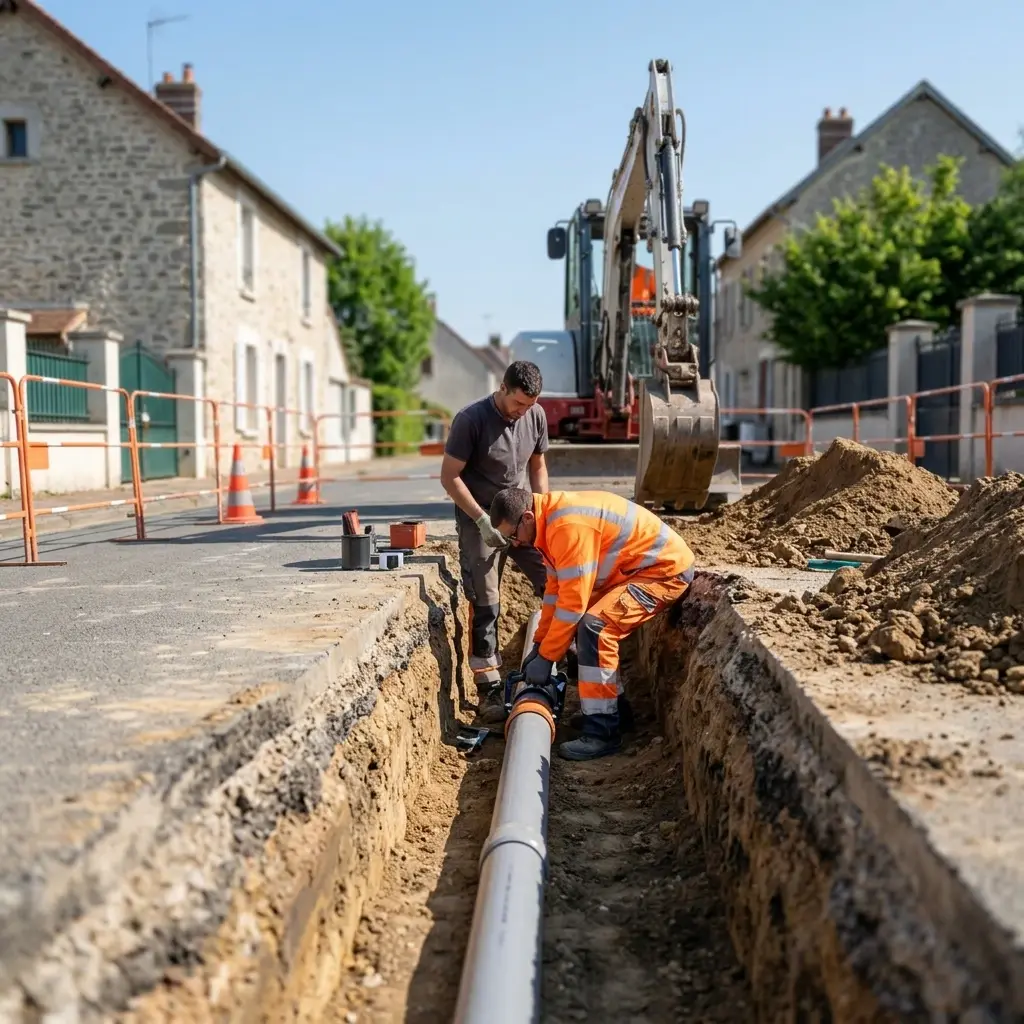 Comment se déroule le raccordement à Courson-Monteloup ?